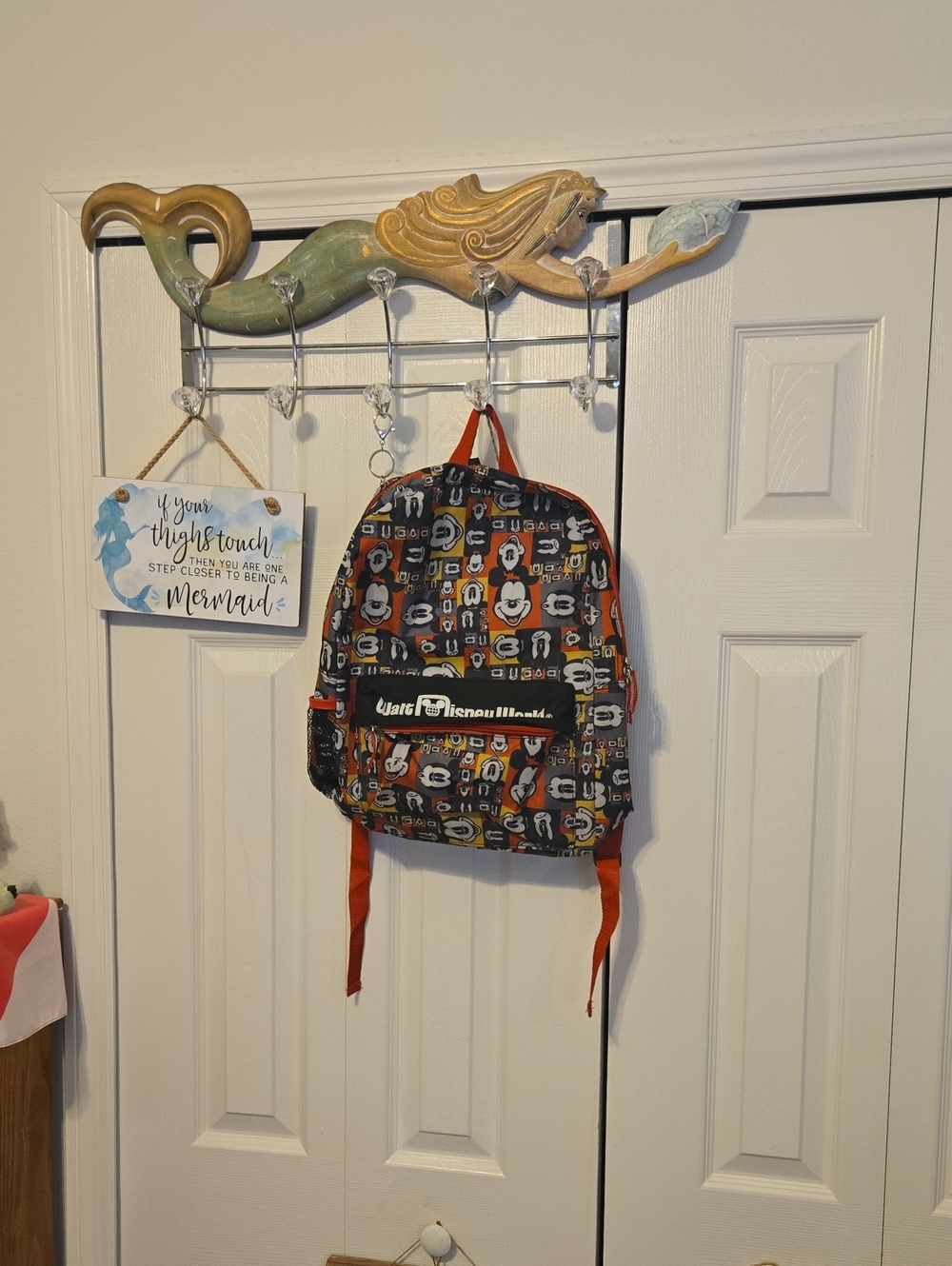 Disney Kids Backpack in Black, Red, White & Orange
